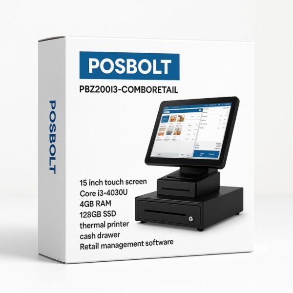 POSBOLT Retail POS system combo with Software PBZ200I3 - Image 2