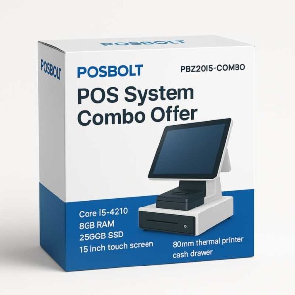POSBOLT touch screen POS system combo PBZ200I5 - Image 2