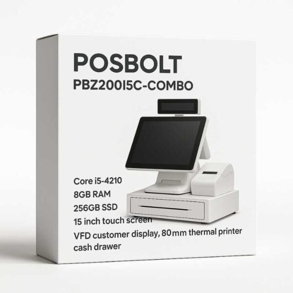 POSBOLT touch screen POS system combo PBZ200I5C - Image 2