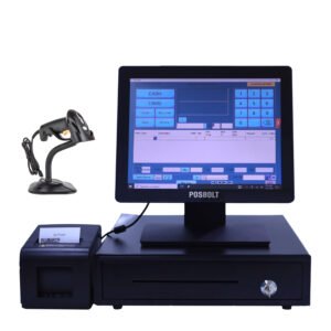 POSBOLT Retail POS System (Core i7, 8GB RAM, 256GB SSD, 15-inch touch Display )