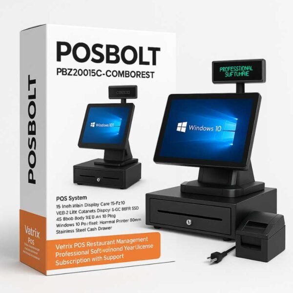 POSBOLT Restaurant POS system combo with Software PBZ200I5C - Image 2