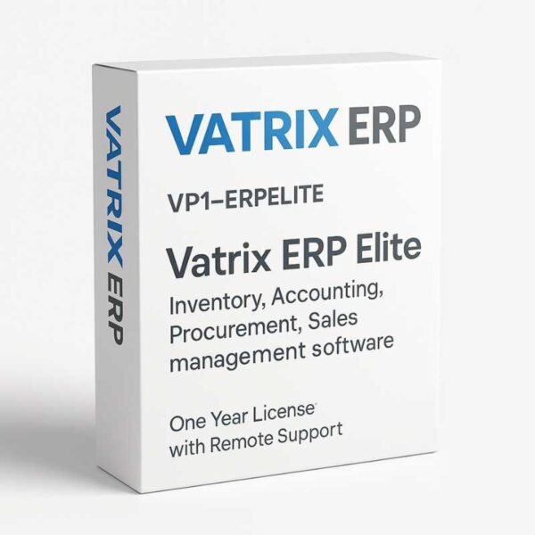 Vatrix ERP Elite Accounting & Inventory Management software one year License - Image 2