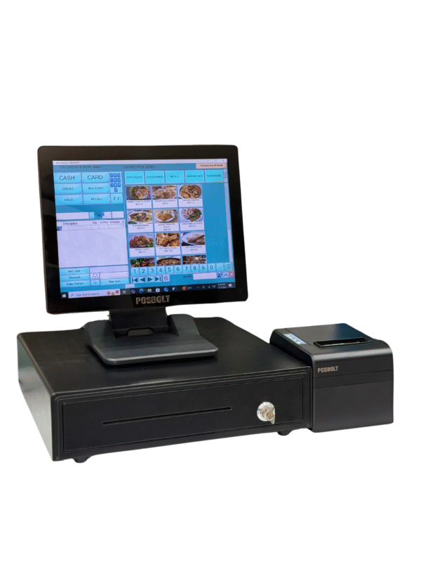POSBOLT Restaurant POS system(Core i3, 8GB RAM, 256GB SSD, 15-inch Display)