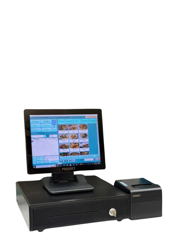 POSBOLT Restaurant POS system(Core i5, 8GB RAM, 256GB SSD, 15-inch Display)
