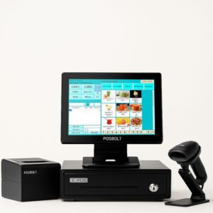 POSBOLT Retail POS System VFD(Core I5, 8GB RAM, 256GB SSD, 15-inch touch Display )